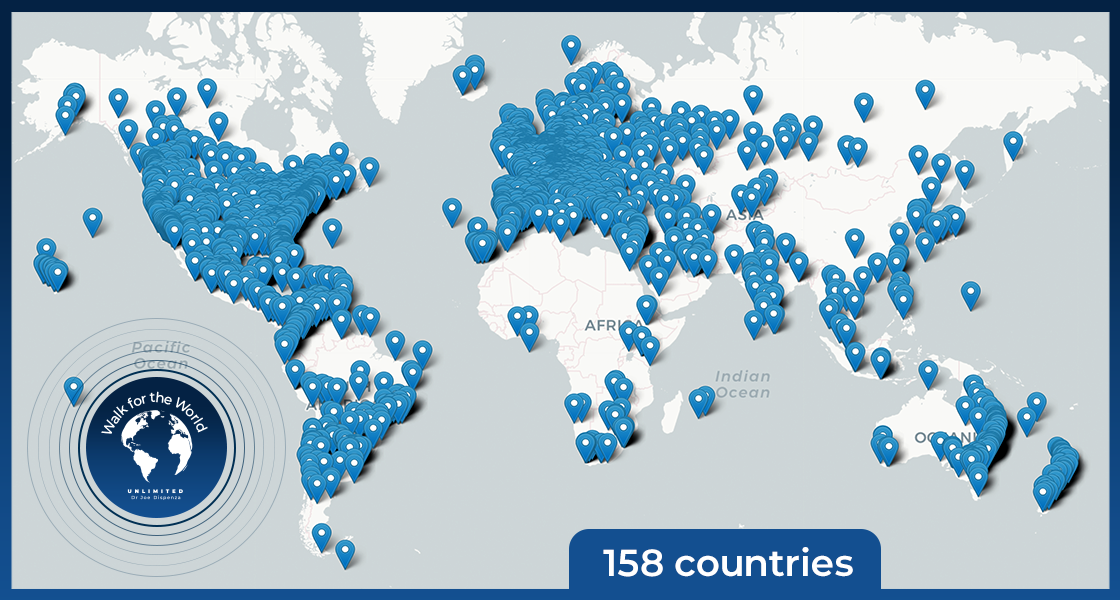Walk for the World Map
